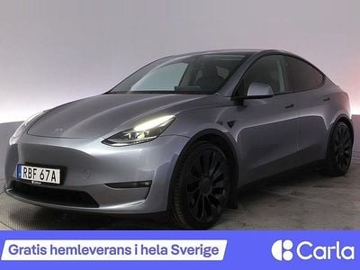 Grå Begagnad 2024 Tesla Model Y Performance SUV | 504 900 kr (Lite dyr)