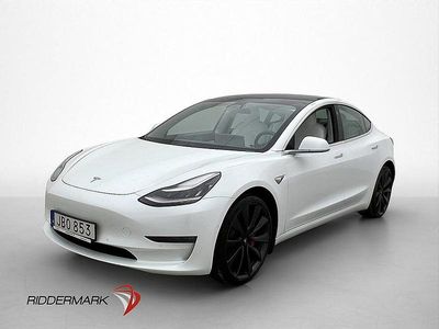 Begagnad Tesla Model 3 Performance 461 kW (627 HK) 2019 Vit Sedan