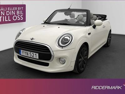 begagnad Mini Cooper Cabriolet Cabrio Convertible Chili H K Skinn Sensorer 2019,