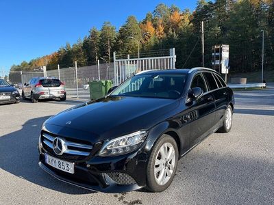 begagnad Mercedes C200 T d 160hk 9G-Tronic Drag Navi Nyservad