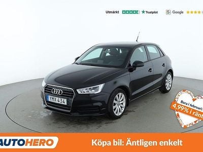 Begagnad Audi A1 Sportback Comfort 126 HK (92 kW) 2018 Svart Halvkombi