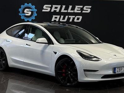 Begagnad Tesla Model 3 Performance 461 kW (627 HK) 2019 Vit Sedan