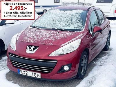 Begagnad Peugeot 207 95 HK (69 kW) 2010 Mörkröd Halvkombi