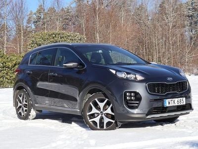 Begagnad Kia Sportage GT-Line 185 HK (136 kW) 2017 Grå SUV