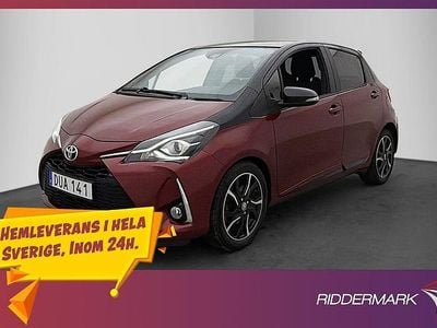 Röd Begagnad 2018 Toyota Yaris Halvkombi | 138 900 kr (Marknadspris)