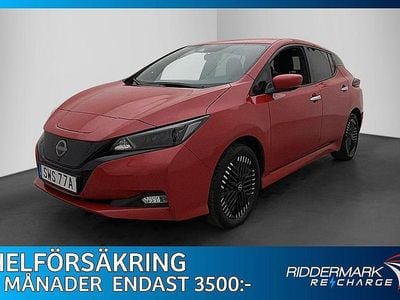Röd Begagnad 2023 Nissan Leaf 360º Halvkombi | 169 700 kr (Superpris)