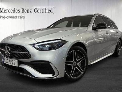 Hightechsilver metallic Begagnad 2024 Mercedes C300 Premium Kombi | 499 000 kr