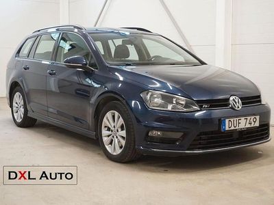 Mörkblå (blå) Begagnad 2015 VW Golf VII R-line Kombi | 114 900 kr (Lite dyr)
