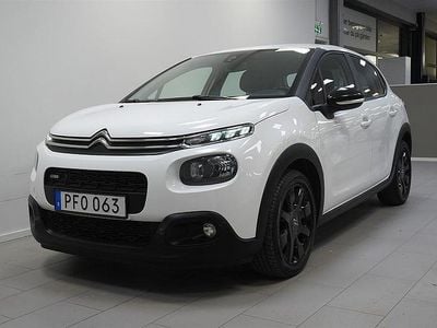 Vit Begagnad 2017 Citroën C3 PureTech Halvkombi | 69 800 kr (Marknadspris)