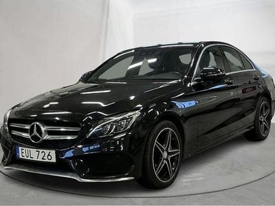 Svart Begagnad 2016 Mercedes C220 AMG line | 184 000 kr (Bra pris)
