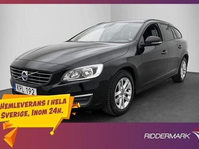 Svart Begagnad 2015 Volvo V60 Kinetic Kombi | 99 800 kr (Marknadspris)