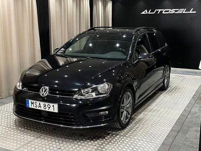 Svart Begagnad 2015 VW Golf VII R-line Kombi | 109 900 kr (Marknadspris)
