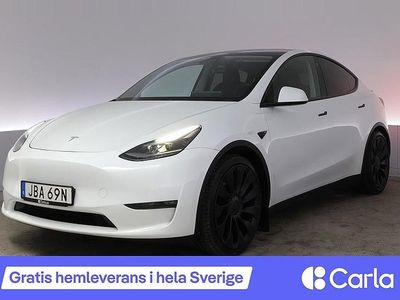 Vit Begagnad 2022 Tesla Model Y Performance SUV | 427 990 kr (Marknadspris)