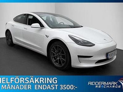 Begagnad Tesla Model 3 Standard Range Plus 239 kW (325 HK) 2020 Vit Sedan