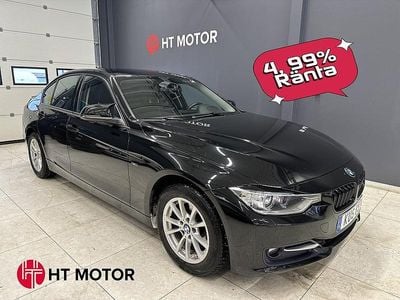 Svart Begagnad 2015 BMW 318 Sport Line Sedan | 139 800 kr (Marknadspris)