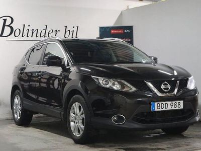 Svart Begagnad 2016 Nissan Qashqai SUV | 128 900 kr (Marknadspris)