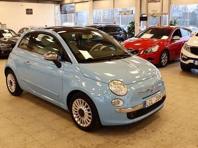 Blå Begagnad 2010 Fiat 500 Lounge Halvkombi | 49 900 kr (Bra pris)
