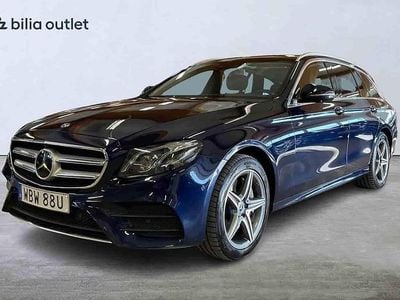 Begagnad Mercedes E300 AMG 306 HK (225 kW) 2019 Mörkblå Kombi