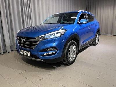 Blå Begagnad 2017 Hyundai Tucson SUV | 154 900 kr (Marknadspris)