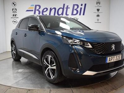 Blå Begagnad 2022 Peugeot 3008 GT SUV | 259 500 kr (Marknadspris)