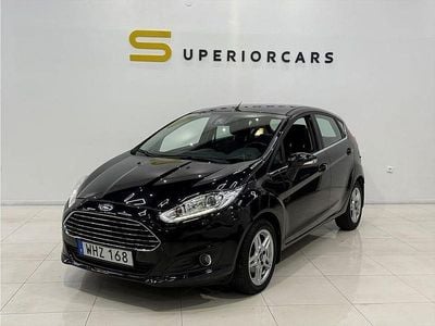 Begagnad Ford Fiesta Titanium 101 HK (74 kW) 2015 Svart Halvkombi
