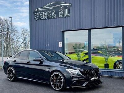 Begagnad Mercedes C63S AMG AMG 517 HK (380 kW) 2018 Svart Sedan