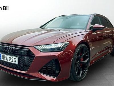 Ny Audi RS6 Performance 630 HK (463 kW) 2025 Grenadinröd metallic Kombi
