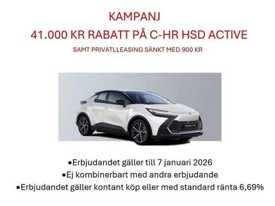 Ny Toyota C-HR Active 141 HK (103 kW) 2025 Vit SUV