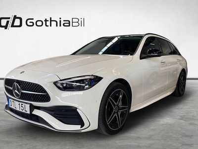 Vit Begagnad 2022 Mercedes C300e AMG line Kombi | 399 900 kr (Dyr)