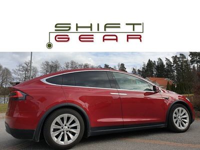 begagnad Tesla Model X 100D 5-sits MCU2 CCS Drag Läder Luftfjädring 2018, SUV