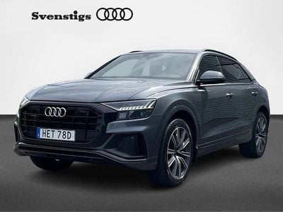 Begagnad Audi Q8 S-Line 286 HK (210 kW) 2021 Daytona gray pearlescent SUV