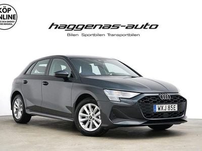 Grå Begagnad 2024 Audi A3 Sportback Halvkombi | 299 000 kr (Marknadspris)