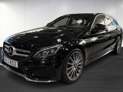 Svart Begagnad 2018 Mercedes C220 Premium Kombi | 259 900 kr (Marknadspris)