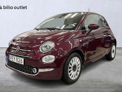 Röd Begagnad 2017 Fiat 500 Halvkombi | 89 900 kr (Marknadspris)