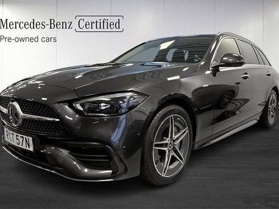 Grå Begagnad 2025 Mercedes C300 AMG line Kombi | 579 000 kr