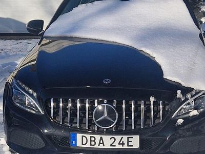 Begagnad Mercedes C220 170 HK (125 kW) 2018 Svart metallic