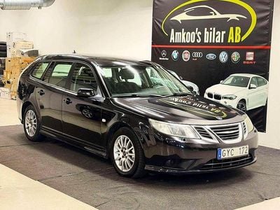 Svart Begagnad 2008 Saab 9-3 Linear Kombi | 34 900 kr (Marknadspris)