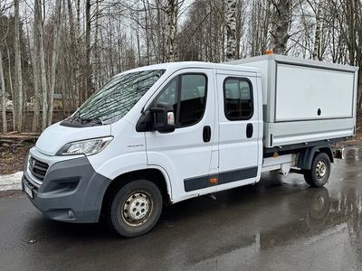 begagnad Fiat Ducato Chassi Cab Dubbelhytt 7-Sits Flak (130hk) Momsad