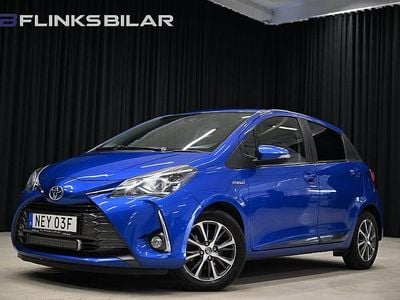 Begagnad Toyota Yaris Hybrid Edition 101 HK (74 kW) 2019 Blå Halvkombi