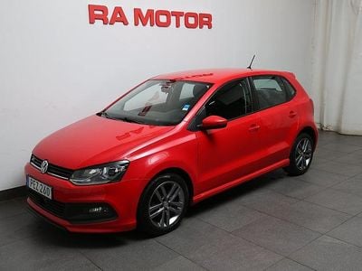 Begagnad VW Polo R-line 90 HK (66 kW) 2017 Röd Halvkombi