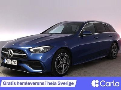 Blå Begagnad 2022 Mercedes C300e AMG Kombi | 374 990 kr