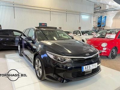 Begagnad Kia Optima Advance 205 HK (150 kW) 2018 Blå Kombi