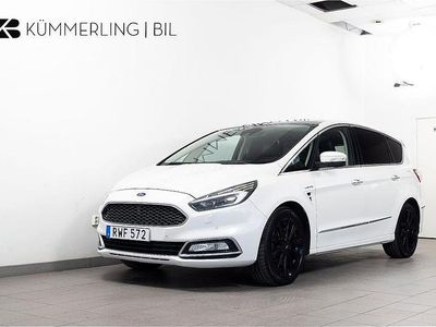 Vit Begagnad 2017 Ford S-MAX Vignale Minibuss | 119 900 kr