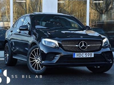 Svart Begagnad 2018 Mercedes GLC220 AMG Sportkupé | 379 900 kr (Marknadspris)