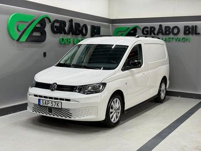 Vit Begagnad 2021 VW Caddy Maxi Minibuss | 279 900 kr (Lite dyr)
