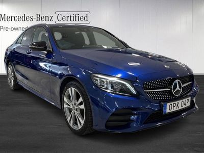 Blå Begagnad 2021 Mercedes C300e Sedan | 349 900 kr (Marknadspris)