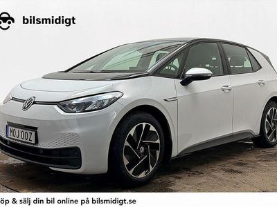 Begagnad VW ID.3 Pro 150 kW (204 HK) 2022 Vit Halvkombi
