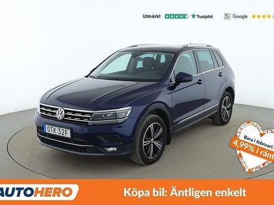 Blå Begagnad 2019 VW Tiguan Highline SUV | 246 000 kr (Marknadspris)