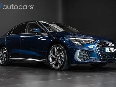 Blå Begagnad 2022 Audi A3 S-Line Sedan | 338 750 kr (Marknadspris)