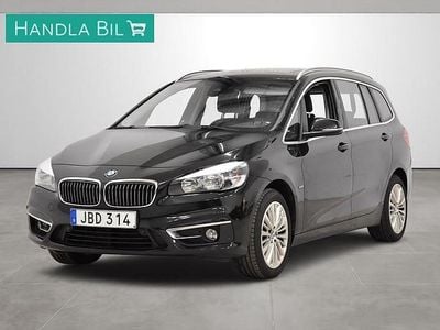 Svart Begagnad 2016 BMW 218 Gran Tourer Minibuss | 134 900 kr